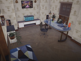 Im Toy Tinker Simulator kann man auch ein kleines Home Office nachbilden (Bildquelle: Steam)