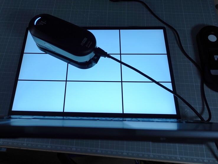 Messzonen am Laptop - das Bild dient zur Illustration und zeigt nicht den tatsächlichen Messaufbau