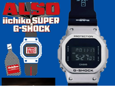 Im Bild: Das geleakte Poster, das die kommende Casio Uhr samt Werbetext vor blauem Hintergrund zeigt. (Bildquelle: @geesgshock auf Instagram)