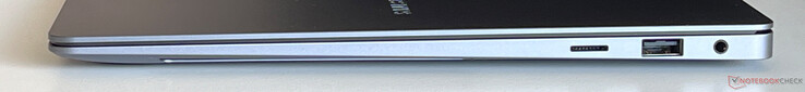 Rechts: microSD-Kartenleser, USB-A 3.2 Gen.1 (5 Gbit/s)