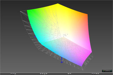 Farbraumabdeckung Adobe RGB (81,57 %)