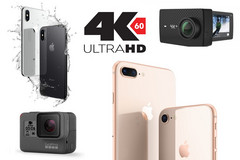 Der Kampf der 4K60-Giganten: Apple iPhone 8 Plus vs GoPro Hero 6 Black vs Yi 4K+
