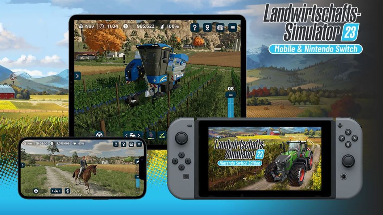 Landwirtschafts-Simulator 23 startet für Nintendo Switch und