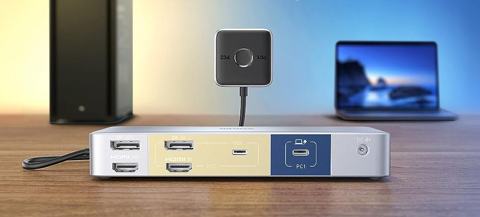Anker 553 USB-C Hub, 8-in-1 USB C Dock, Dual 4K HDMI USB C