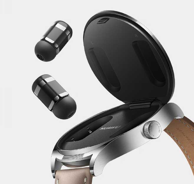 - schicker News Huawei in aufklappbarem Huawei AMOLED-Display Smartwatch mit Ohrhörer vorgestellt: Buds Watch verstaut Notebookcheck.com