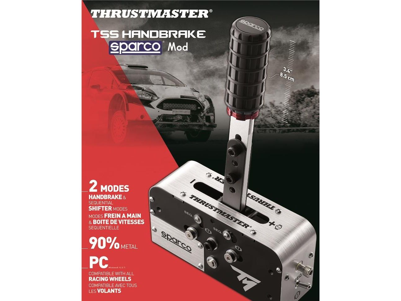 Thrustmaster TSSH Sparco+ Sequentieller Schalthebel und Handbremse