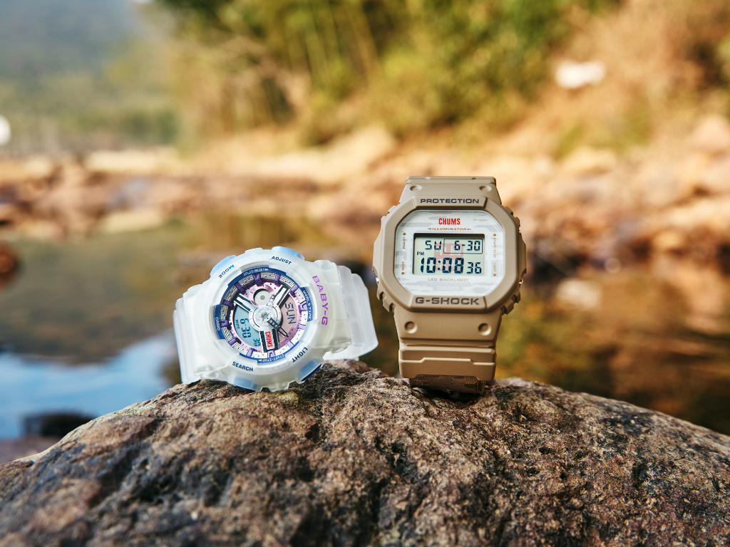 Casio präsentiert zusammen mit Chums &amp; Li-Ning neue Uhren im Tarn- und Pastell-Design