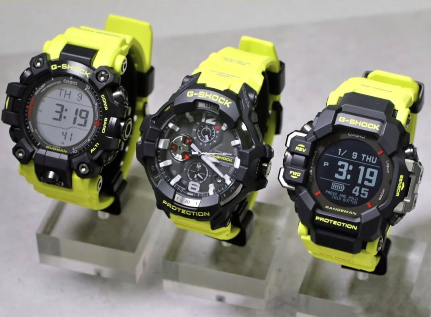 Neue Master of G-Serie: G-Shock bringt Trio mit Herzfrequenzmessung auf den Markt