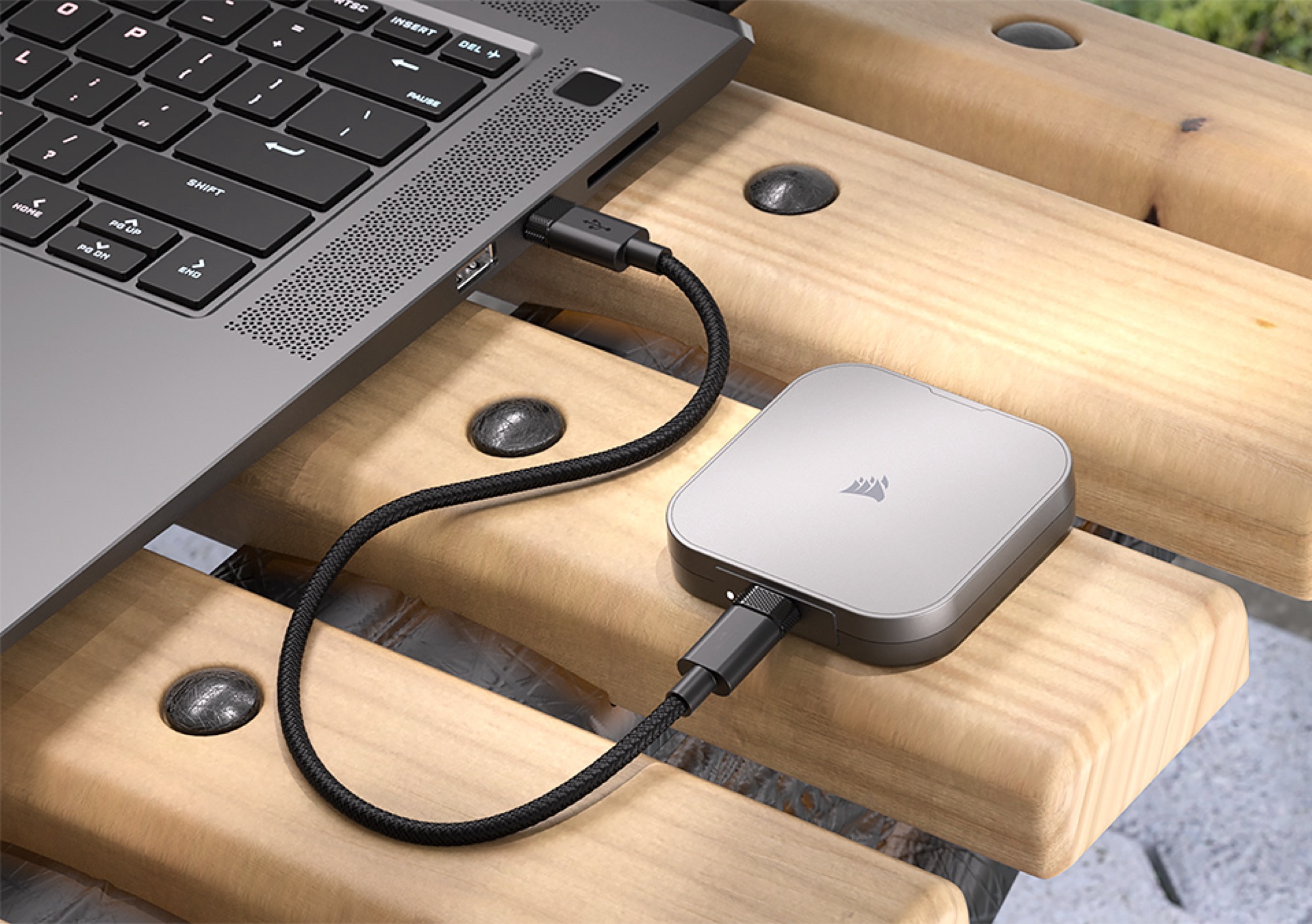 MagSafe-SSD erreicht über USB 4 bis zu 4.000 MB/s: Corsair präsentiert EX400U für iPhone, Mac und Windows-PCs