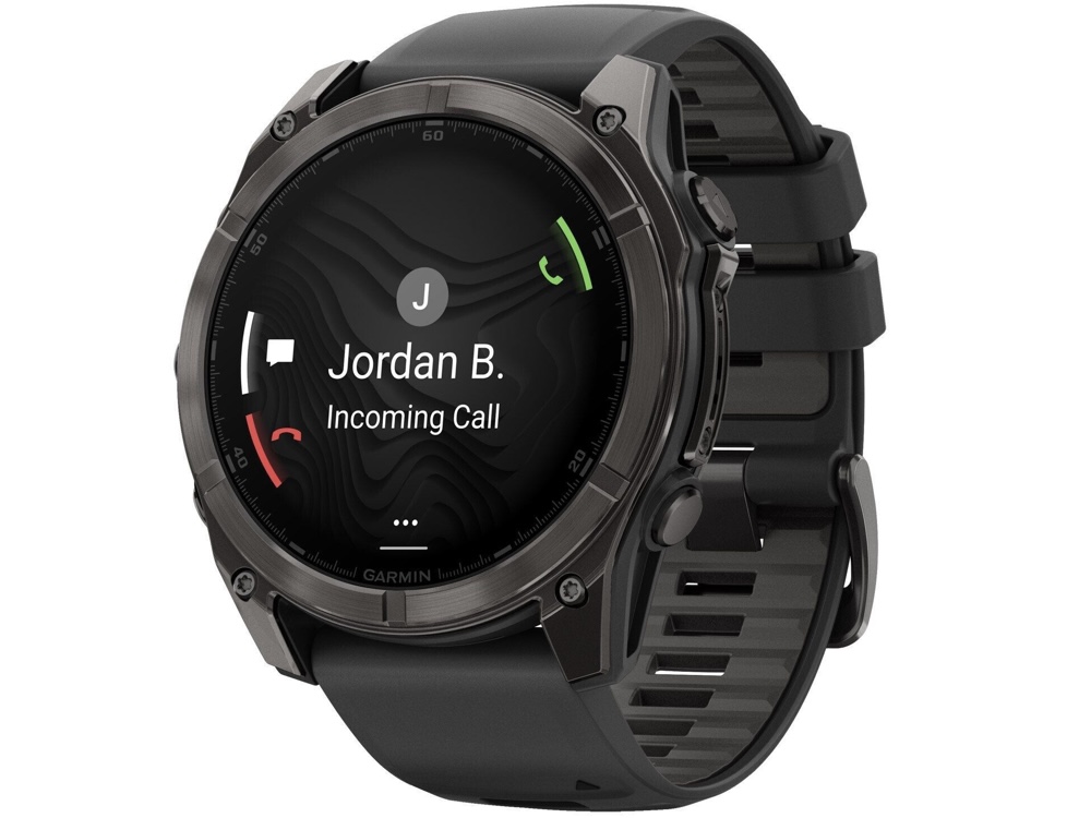 Mit der begehrten Fenix 8 AMOLED Sapphire Smartwatch kann endlich auch telefoniert werden (Bildquelle: Garmin)