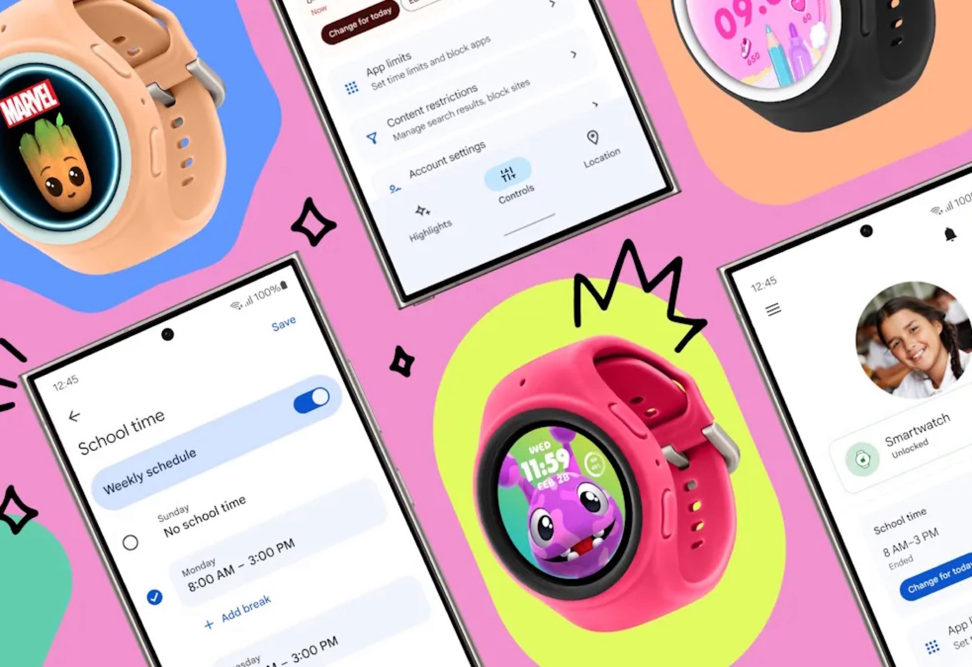 Samsung Galaxy Watch7 erhält brandneuen Wear OS Kinder-Modus mit neuen Spielen, Zifferblättern und Features