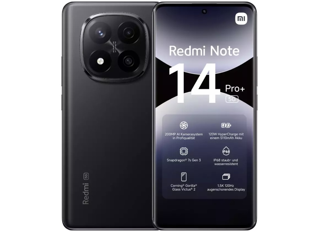 Redmi Note 14 Pro Plus: Neues Xiaomi-Smartphone mit 12GB RAM und 512GB Speicher zum Bestpreis