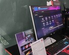 Zur Gamescom gab es den Mini-LED-Monitor zu sehen (Bildquelle: Notebookcheck)