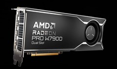 Die Radeon Pro W7900 startet in Kürze als kompaktere Dual-Slot-Version. (Bild: AMD)