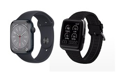 Laut Apple ist die Masimo W1 (rechts im Bild) eine Kopie der Apple Watch. (Bild: Apple / Masimo)