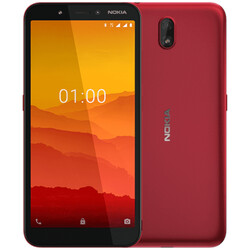 Das Nokia C1 kommt in rot und schwarz (Bild: HMD Global)
