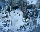 Eine Schneelandschaft in Thronebreaker: The Witcher Tales.