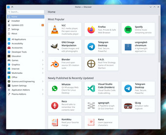 Discover bekommt eine Sektion für aktualisierte Software (Quelle: Nate/KDE)