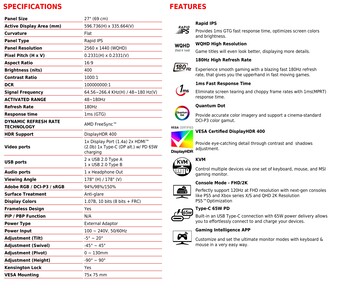 MSI MAG 274QRF QD E2: technische Daten