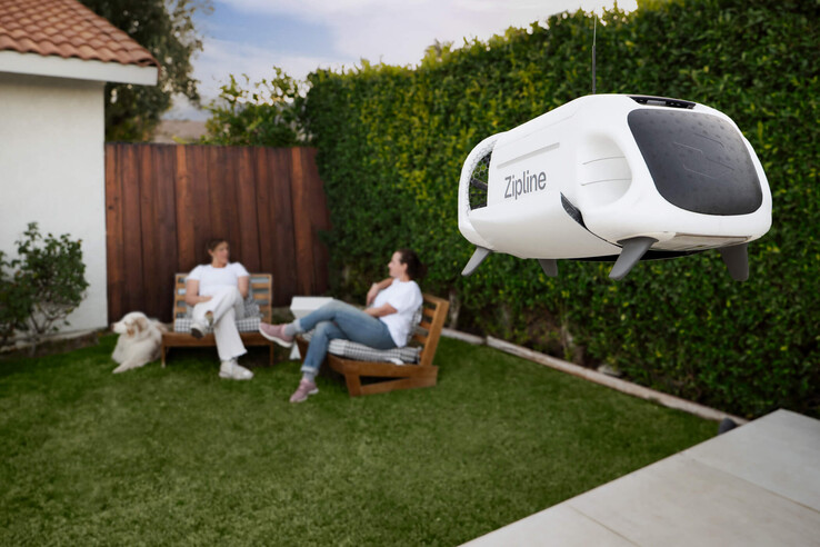 Lieferung bis in den Garten (Bildquelle: Zipline)