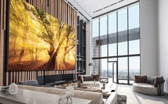 Samsung bietet jetzt einen 8K-Fernseher mit 120 Hz schnellem microLED-Panel an. (Bild: Samsung)