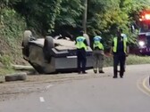 Der Tesla Cybertruck hat sich bei einem Unfall zum ersten Mal überschlagen (Bildquelle: Vicksburg Daily News)