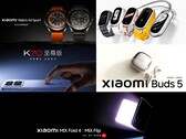 Viele offizielle Launchteaser zu Mix Mix Fold 4, Mix Flip, Smart Band 9, Watch S4 Sport, Redmi K70 Ultra und Buds 5 zeigen die neuen Xiaomi-Produkte. (Bildquelle: Xiaomi China)