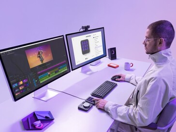 Genutzt werden kann das System auch mit Videobearbeitungssoftware (Bildquelle: Logitech)