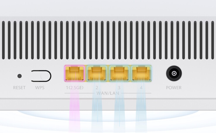 Es stehen vier Ethernet-Ports bereit (Bildquelle: Huawei)