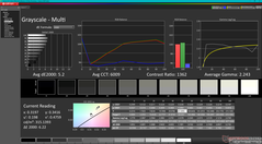 Graustufen vor der Kalibrierung