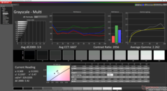 Graustufen vor der Kalibrierung