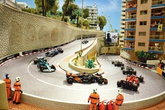 Rennen in im winzigen Monaco dank Halbach-Array-Technik. (Bild: Miniatur Wunderland)