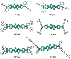 Thiazol[5,4-d]thiazole wandeln Zimmerlicht sehr effektiv wieder in Strom - TTP-DPA am besten. (Bildquelle: ACS Applied Materials and Interfaces)