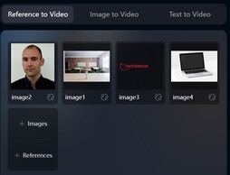Unsere Referenzbilder (Bildquelle: Screenshot Vidu.com)