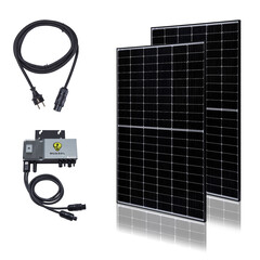 Das Balkonkraftwerk NuaBalkon lässt sich einfach anschließen, sodass man unkompliziert seinen eigenen Strom erzeugen kann. (Bild: Nuasol)