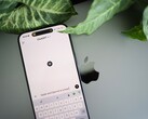 Smartphone mit geöffneter ChatGPT-App liegt auf einem Laptop, daneben Blätter einer Pflanze