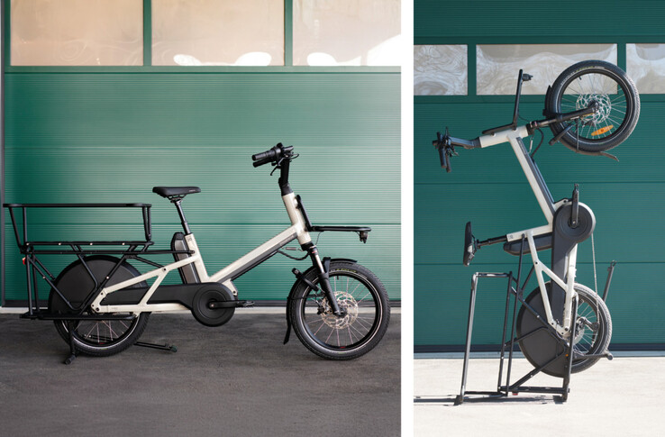Das E-Bike kann viel tragen und auf den Gepäckträger gestellt werden (Bildquelle: Moustache)