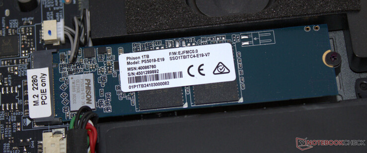 Eine PCIe-4-SSD dient als Systemlaufwerk.