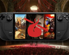 Steam Deck mit dem Cover des Bundles und dem Humble Bundle-Logo.