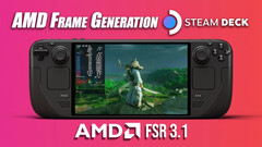 AMD FSR 3.1 und Frame Generation verbessern die Gaming-Performance auf Valves Steam Deck. (Bildquelle: ETA Prime)