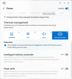 Dell Energieprofil-Einstellungen