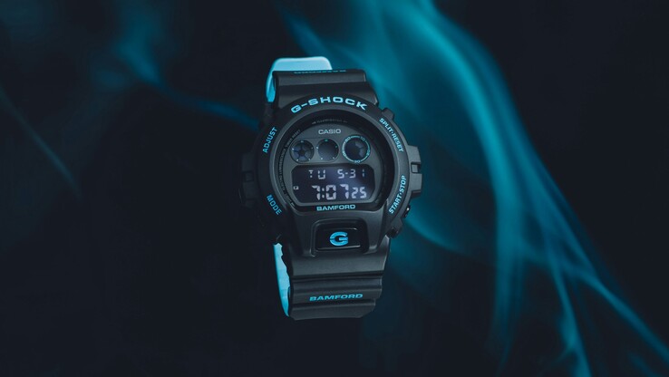 Die zweite Casio G-Shock x Bamford-Kollaborationsuhr (siehe Bild) basiert auf der Casio DW-6900BWD-1ER. (Bildquelle: Casio)