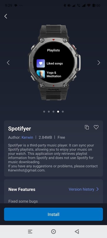 Es handelt sich um eine Drittanbieter-App (Bildquelle: Eigene)