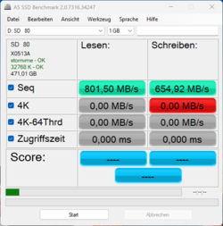 AS SSD mit SD-Express-Karte