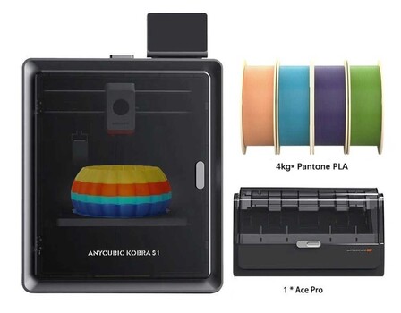 Anycubic Kobra S1 Combo + 4 kg Pantone PLA Filament