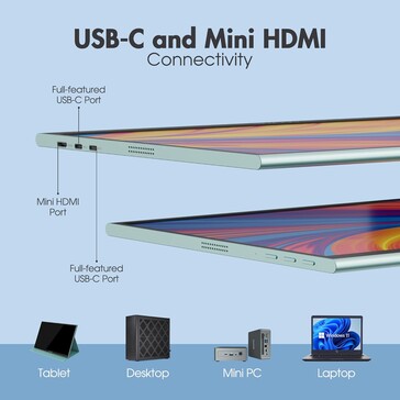 Der Anschluss ist auch über USB Typ C möglich