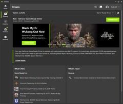 Nvidia GeForce Game Ready Driver 560.94 Update-Hinweise in der Nvidia-App (Bildquelle: Eigene)