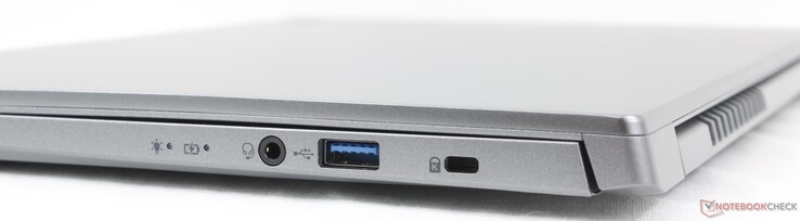 Rechts: 3,5 mm Headset, USB-A 3.2 Gen. 1, Kensington-lock