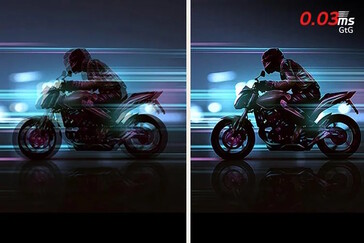 Beworben wird eine schnelle Reaktion des Panels (Bildquelle: LG)