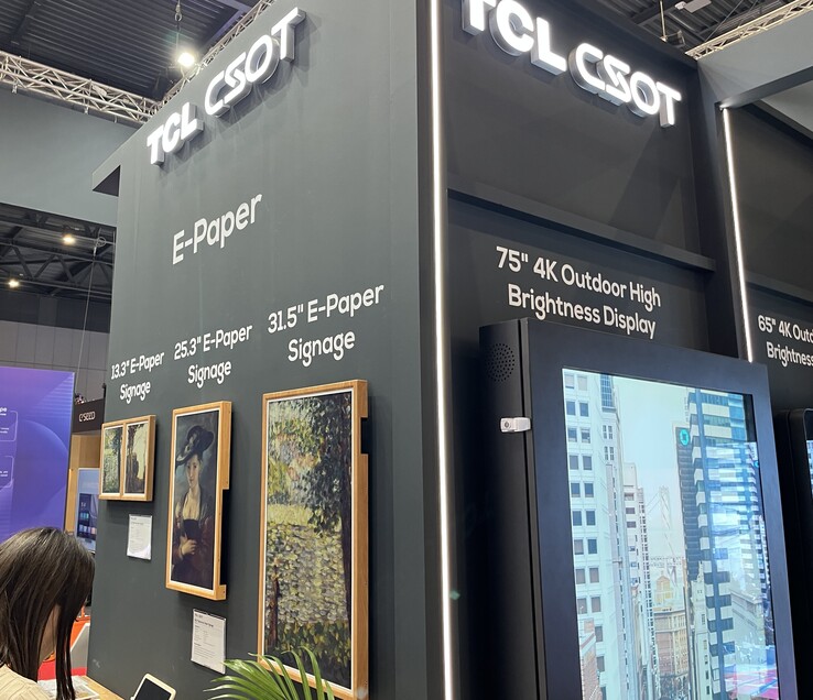 TCL CSOT zeigt Spectra 6 von E-Ink. (Bildquelle: Andreas Sebayang/Notebookcheck.com)